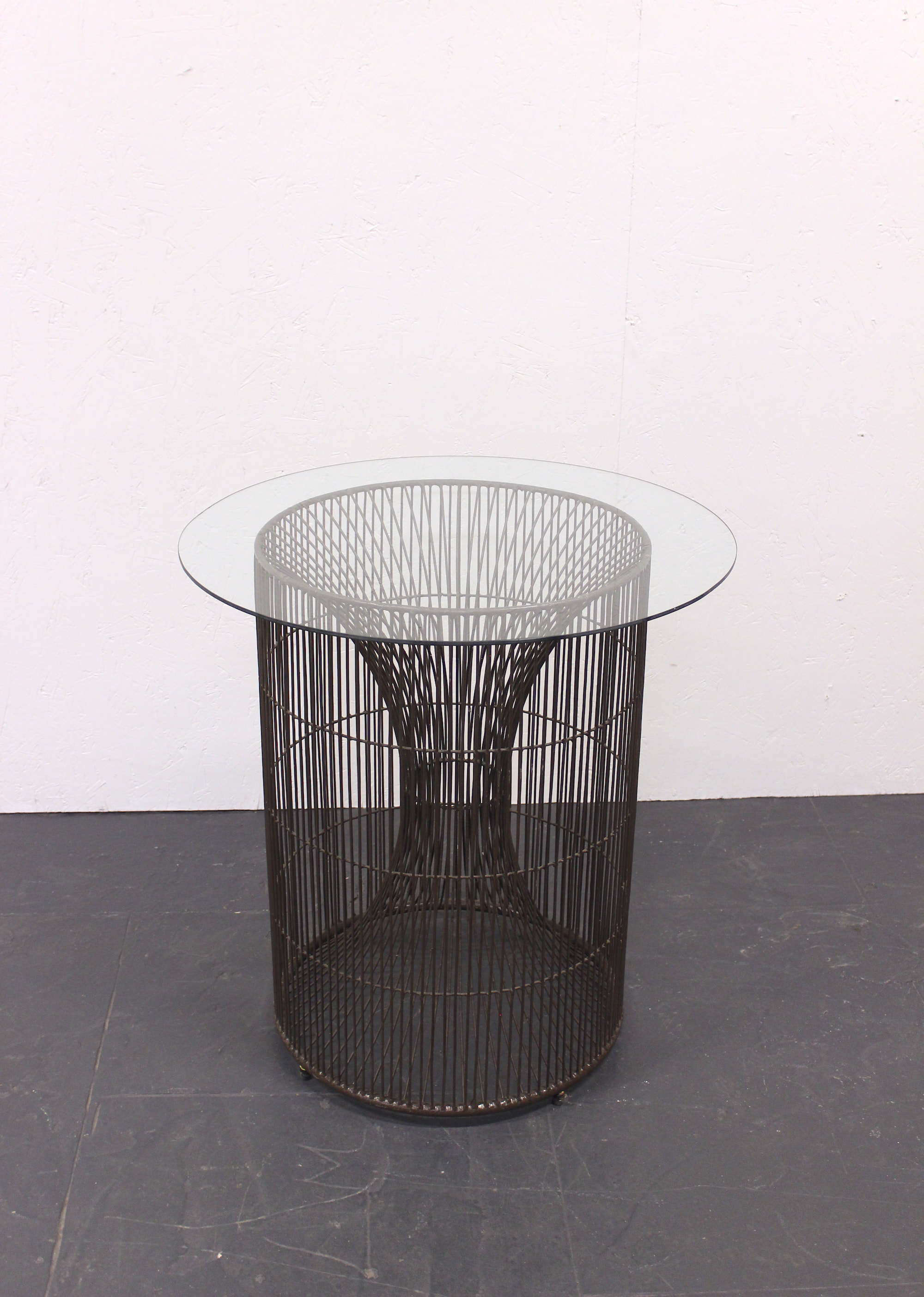 Wire Glass Top Decor Table